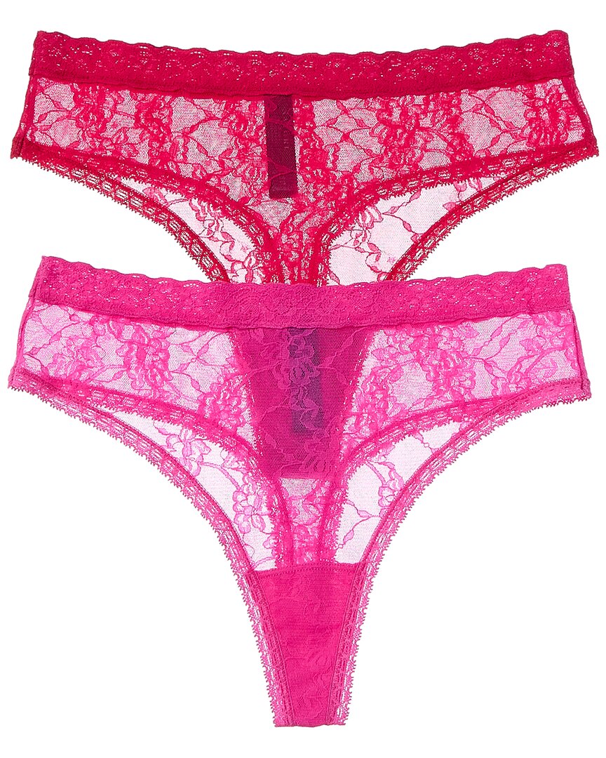 Natori 2pk Bliss Allure Lace Thong