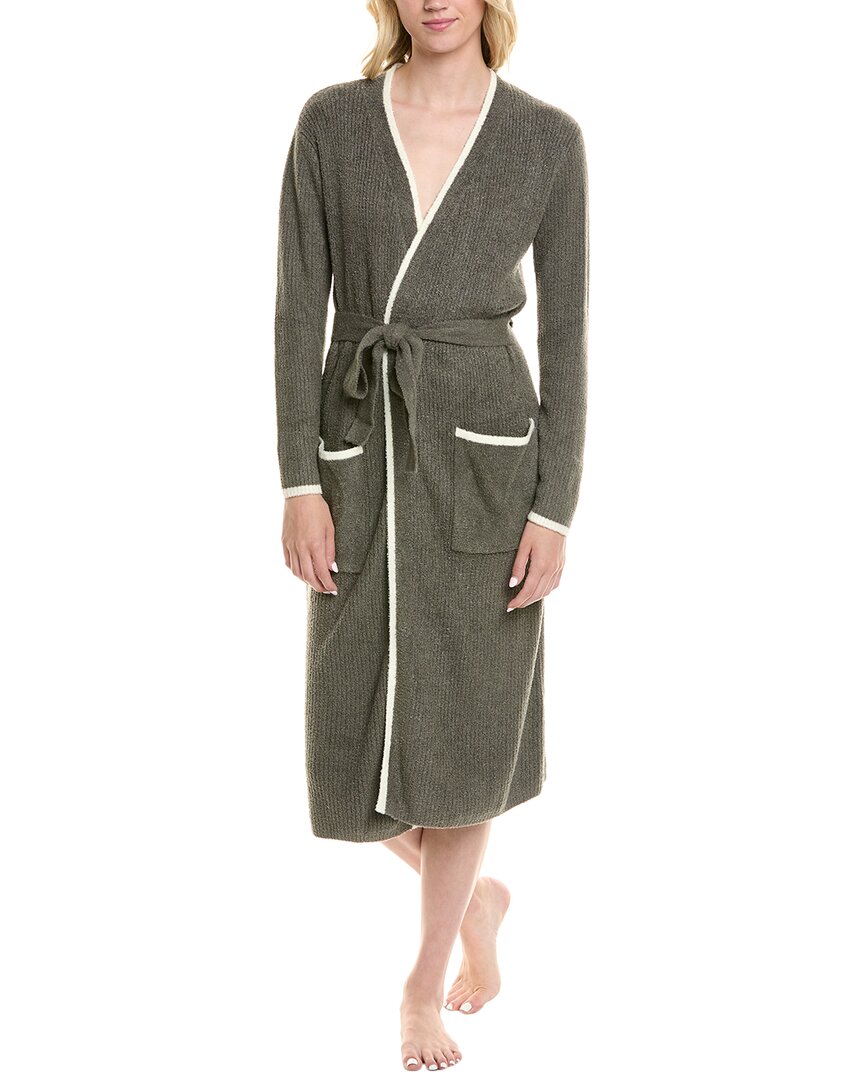 Barefoot Dreams Cozychic Lite Contrast Ribbed Robe