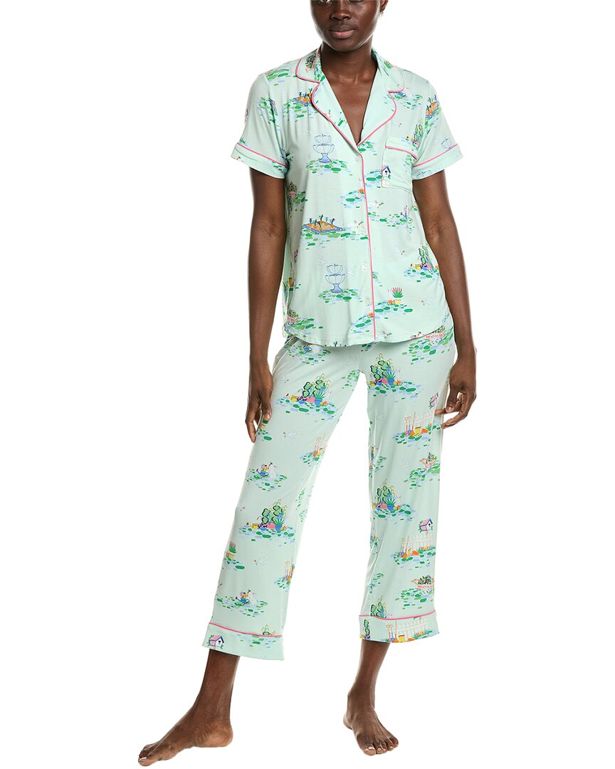 Kate Spade New York 2pc Pajama Pant & Top Set In Green