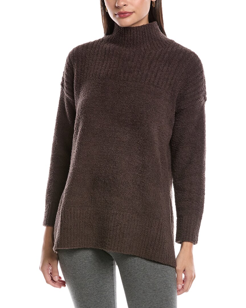 Barefoot Dreams Cozychic High-low Pullover In Brown