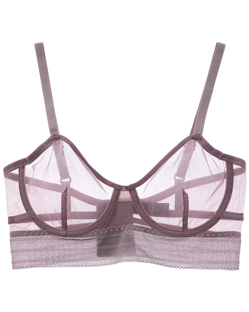 Else Bare Underwire Full Cup Longline Bra In Purple