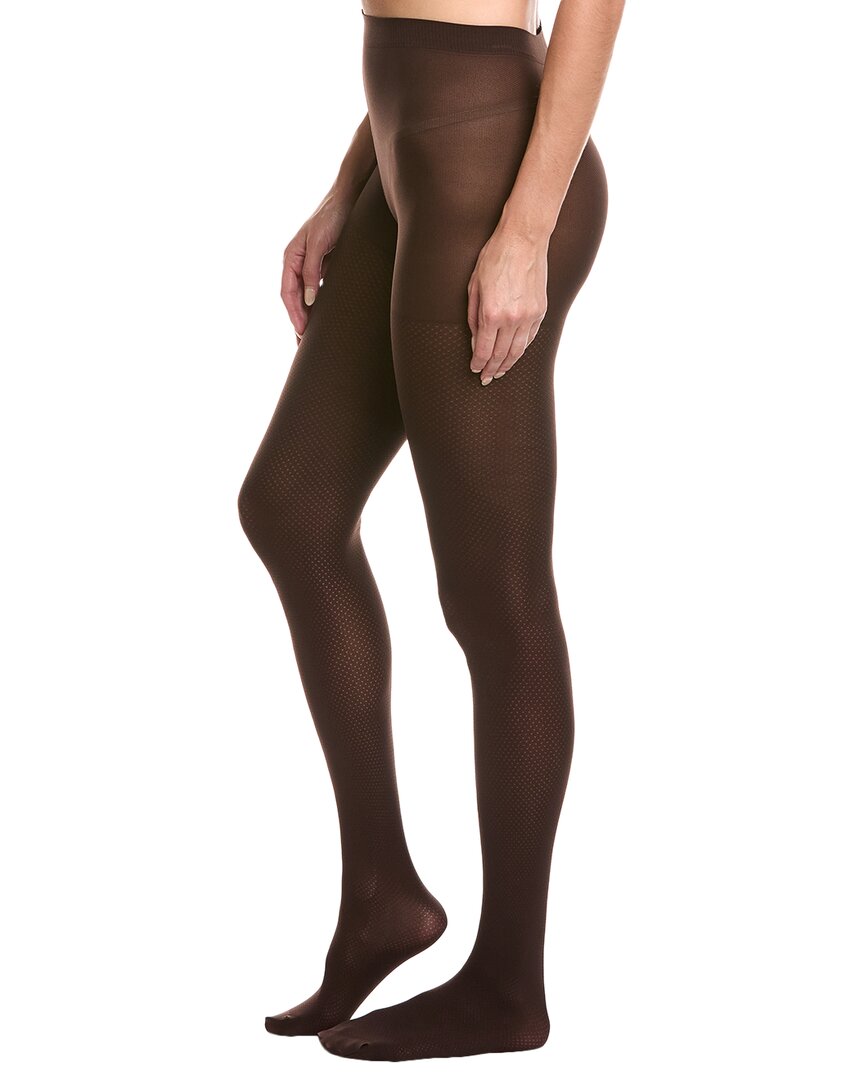 Emilio Cavallini Sheer Dot Opaque Tight In Black