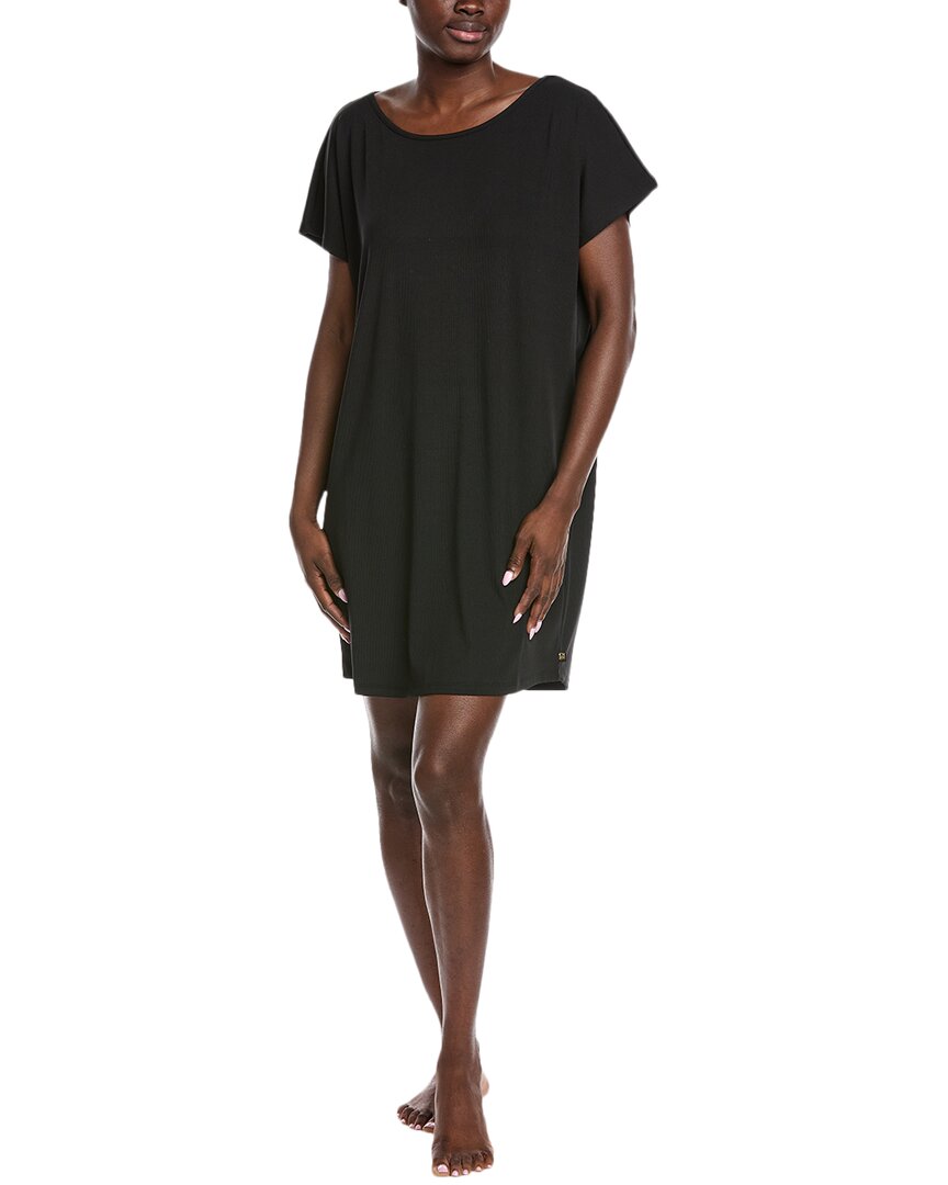 Badgley Mischka Yummy Sleep Tunic In Black