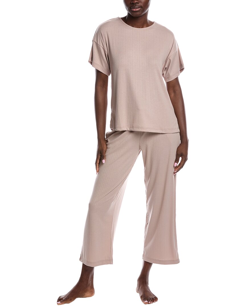 N Natori 2pc Soothe Pajama Set In Neutral
