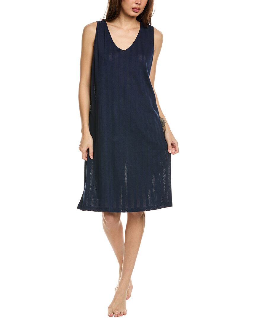 Hanro Simone Gown In Blue