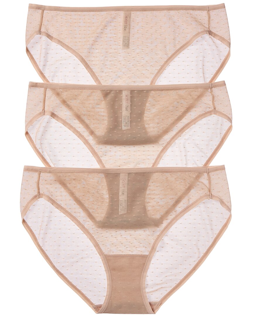 Skarlett Blue 3pk Dotty Bikini Brief In Neutral