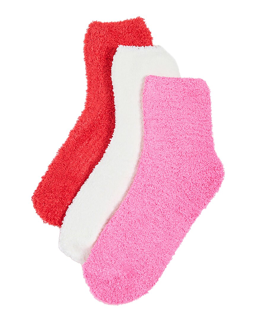 Stems 3pk Plush Cozy Socks In Red