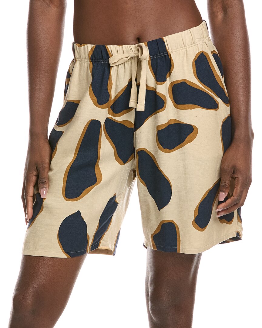 Hanro Linen-blend Drawstring Short In Multi