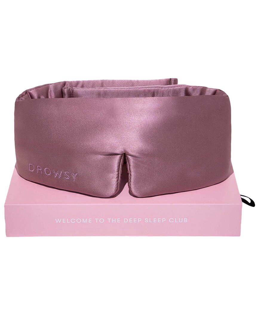 Drowsy 22 Momme Silk Sleep Mask In Pink
