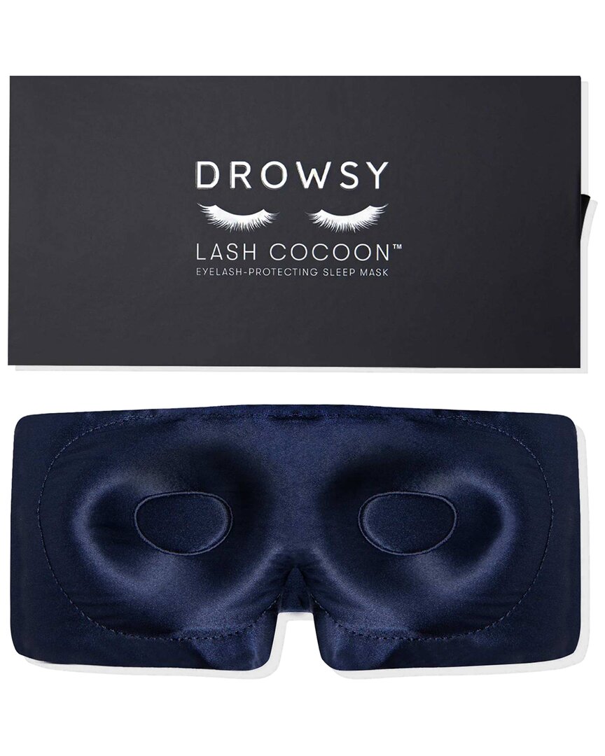 Drowsy 22 Momme Silk Eyelash Protecting Sleep Mask In Multi