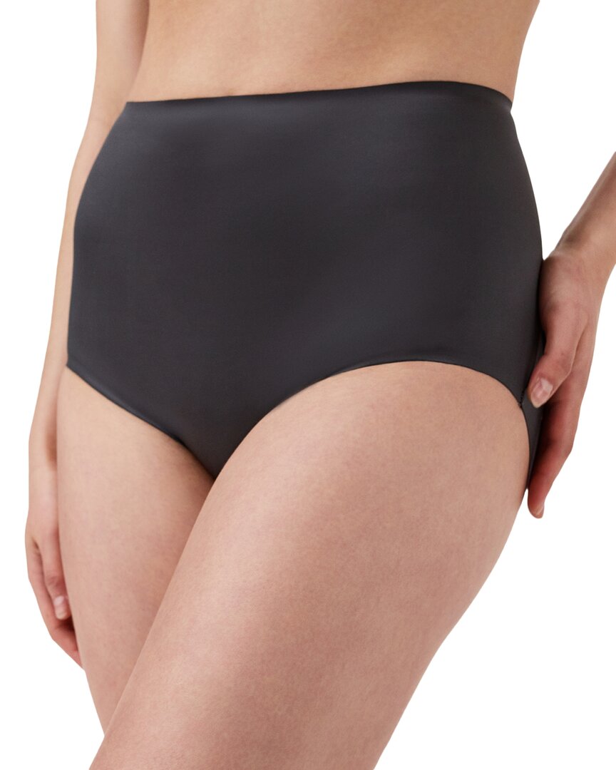 Spanx Satin Brief In Black