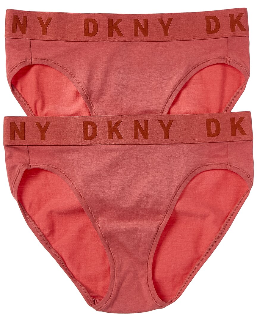 Dkny 2pk French Cut Bikini In Pink