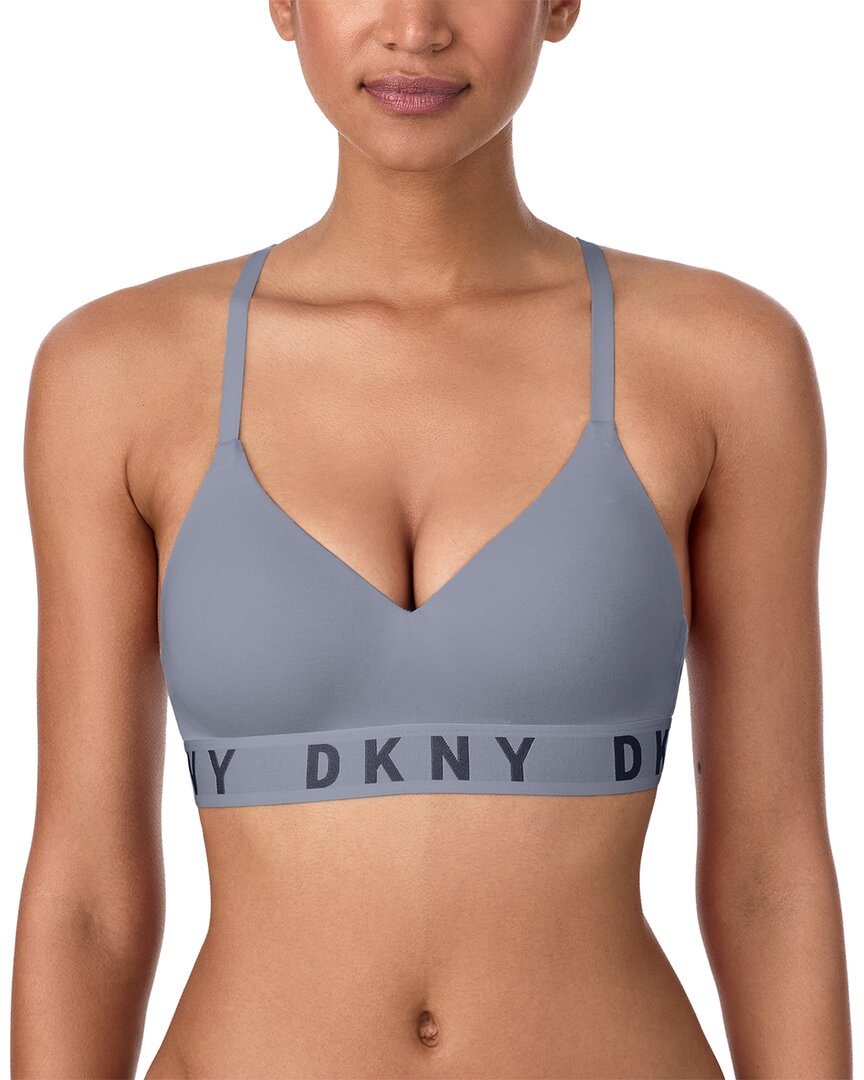 Dkny Wire-free Push-up Bra In Gray
