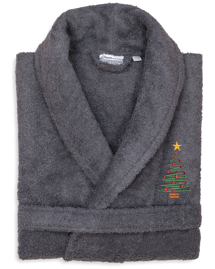 Linum Home Textiles Terry Bath Robe Embroidered