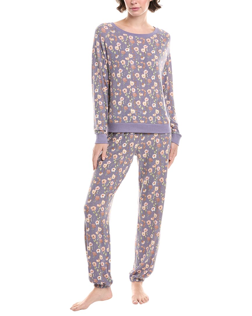 Honeydew 2pc Star Seeker Brushed Jersey Lounge Set In Purple