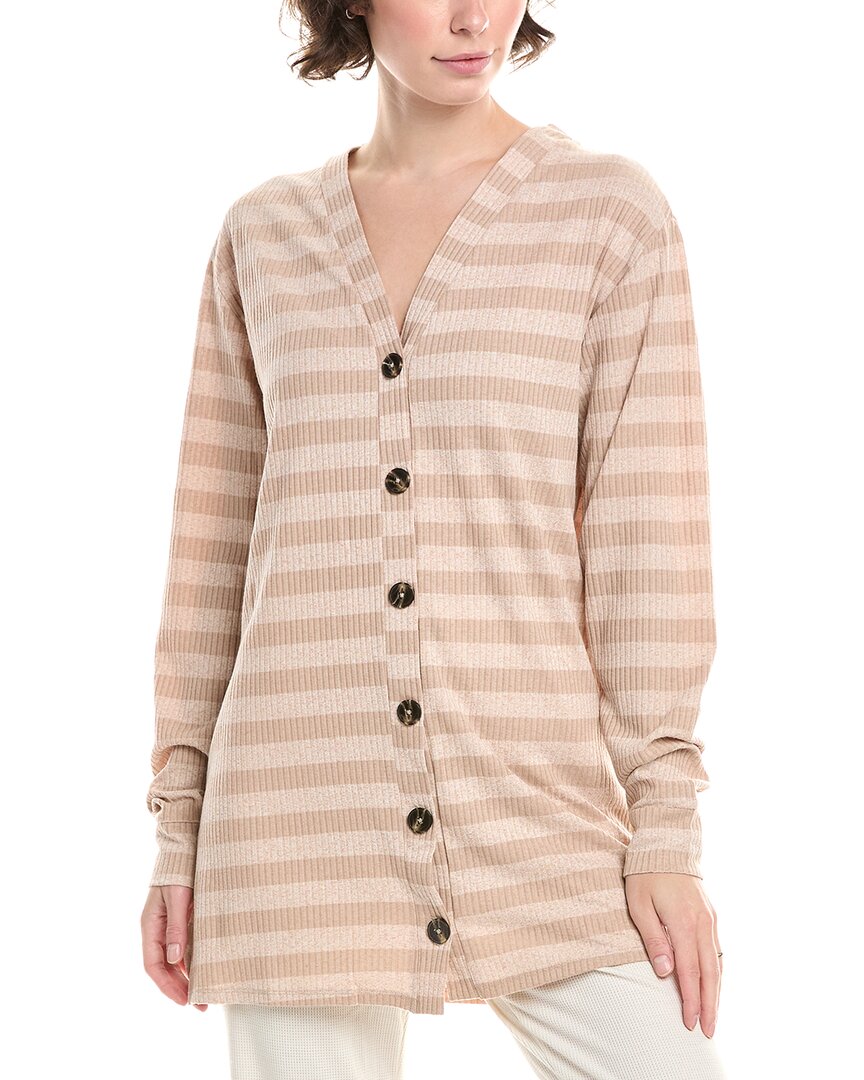 Honeydew All Set Cardigan In Brown