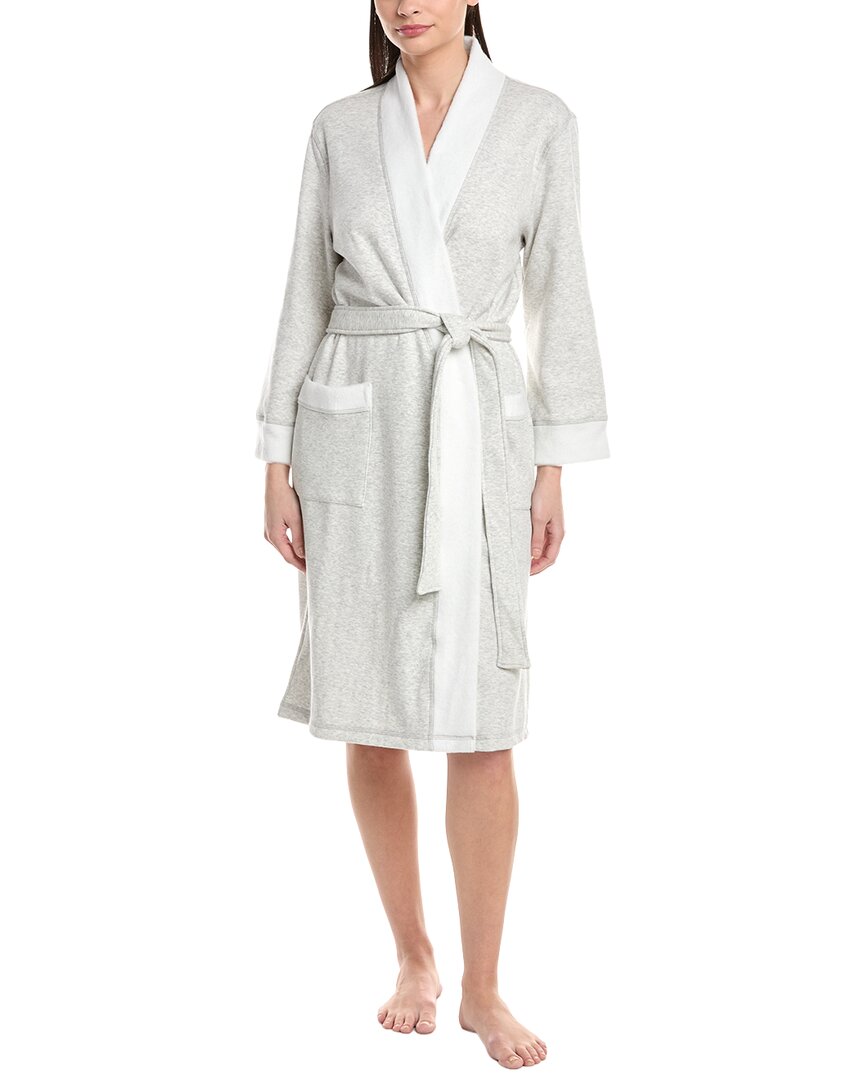 Natori Edit Nova Brushed Knit Robe In Gray