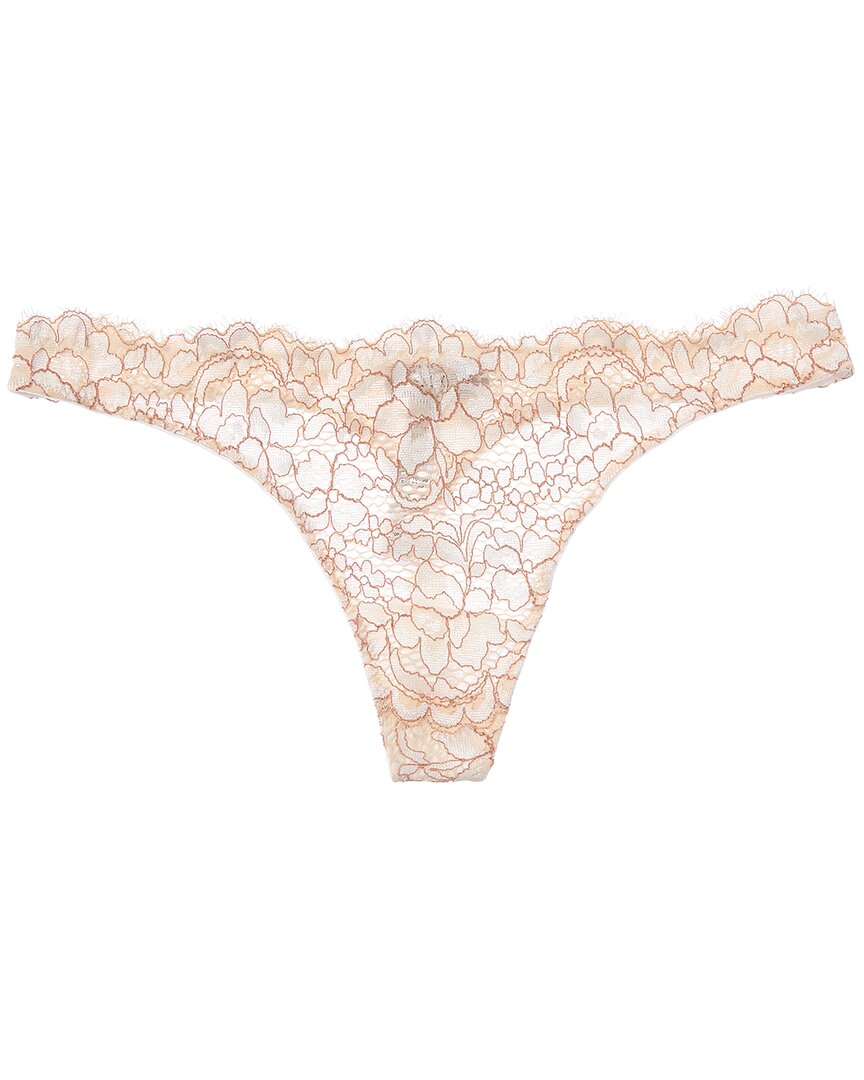 Cosabella Pret-a-pret Low-rise Thong In Neutral