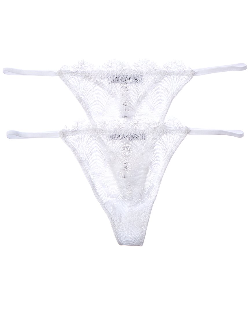 Cosabella 2pk Allure G-string In White