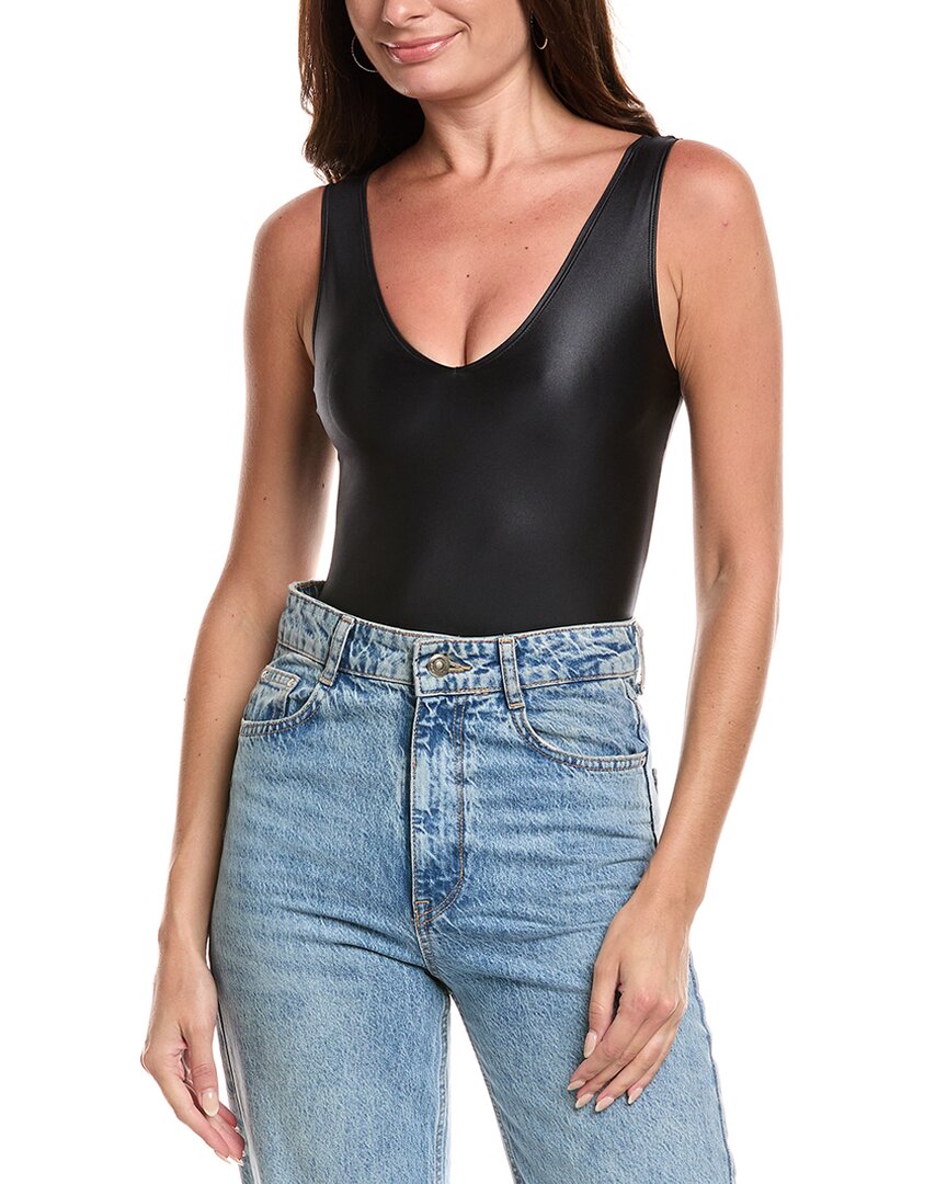 Commando ® Matte Metallic Deep-v Bodysuit In Black