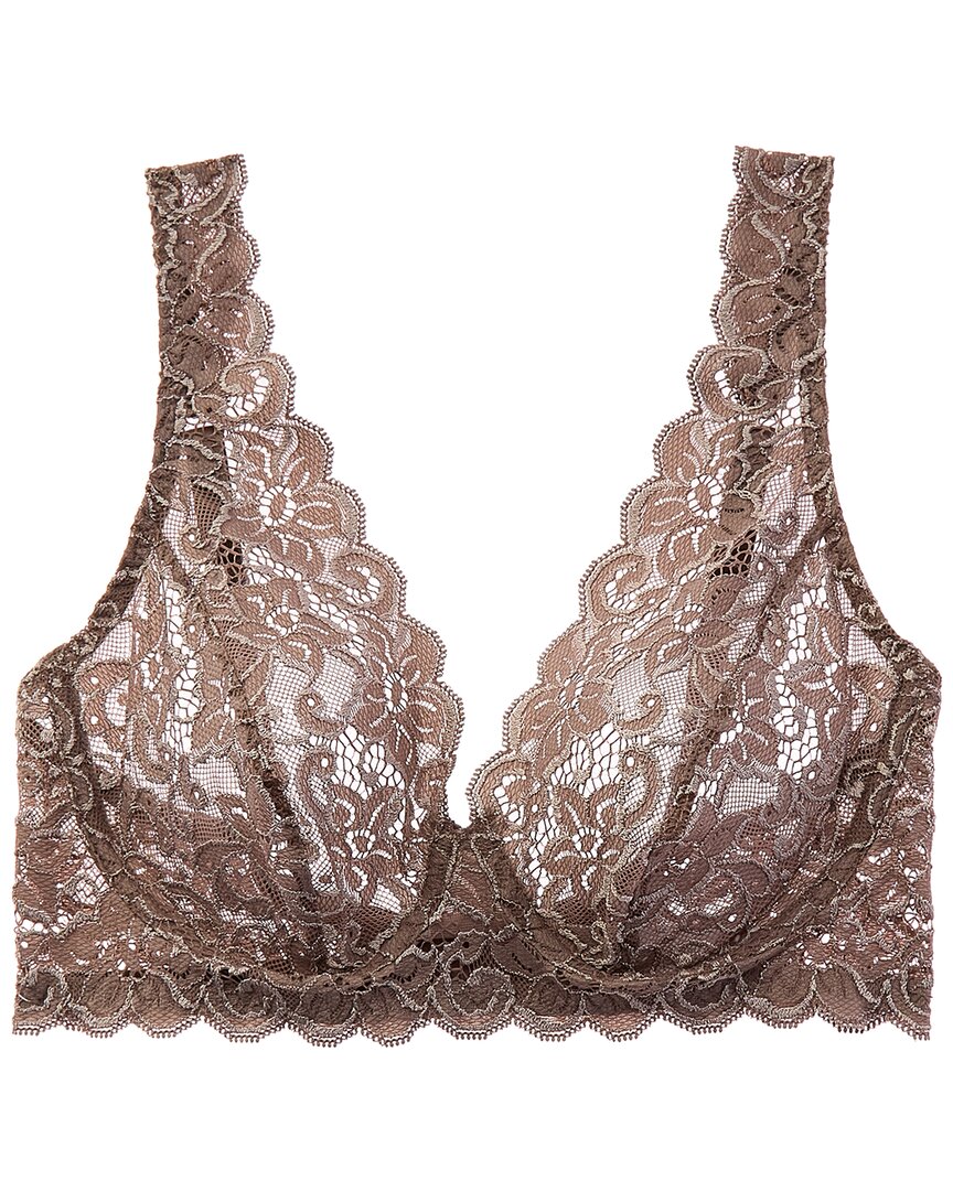 Hanro Lace Bra In Brown