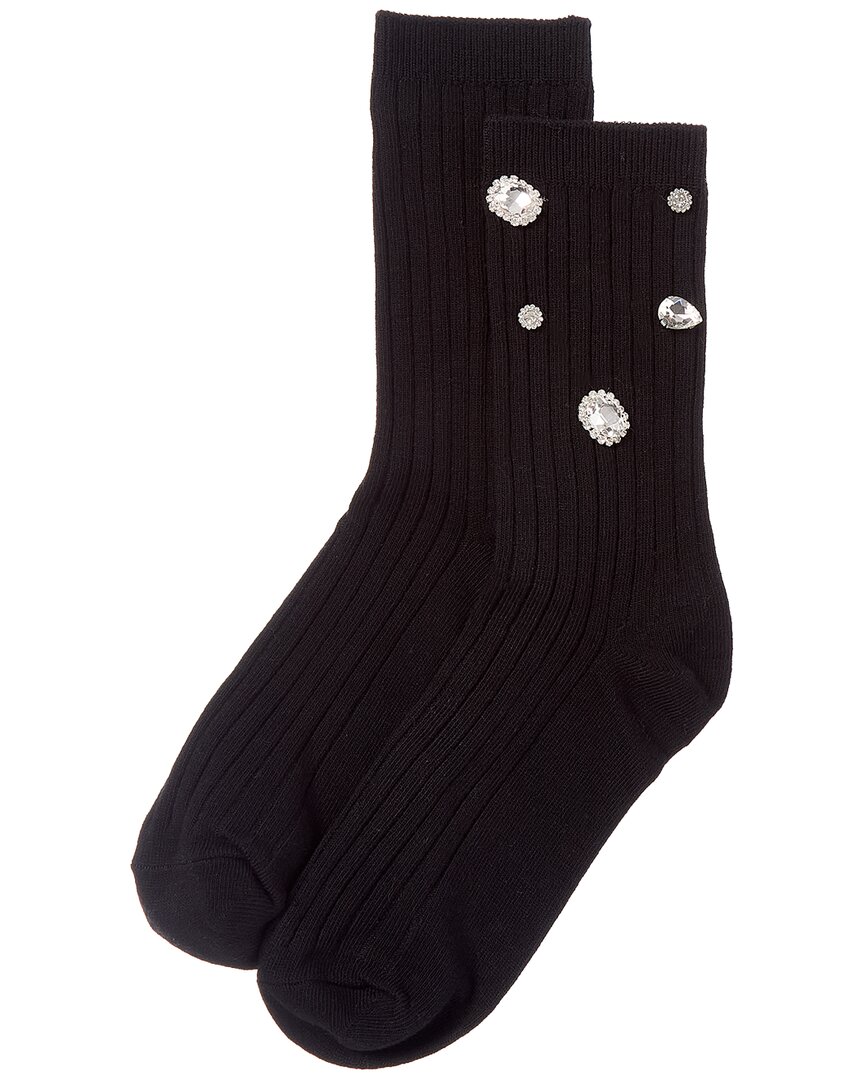 High Heel Jungle Kate Gem Socks In Black