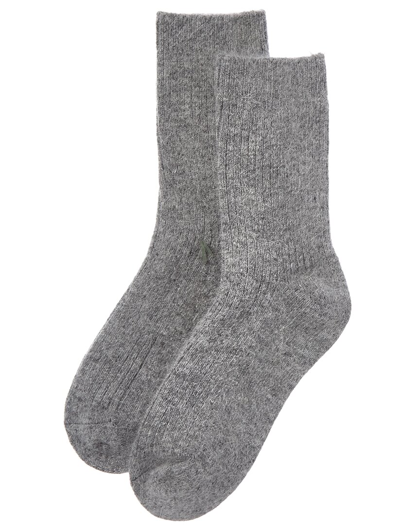 High Heel Jungle Cashmere-blend Cloud Socks In Gray