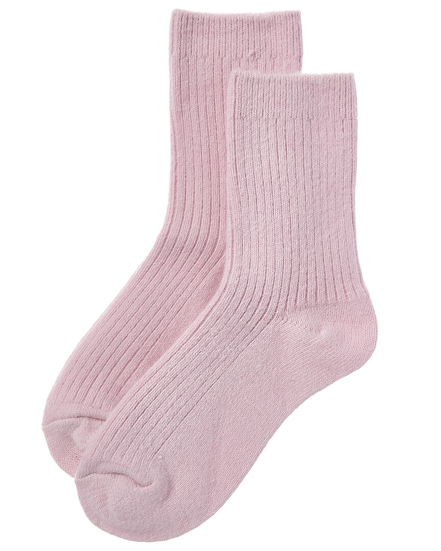High Heel Jungle Cashmere-blend Cloud Socks In Pink