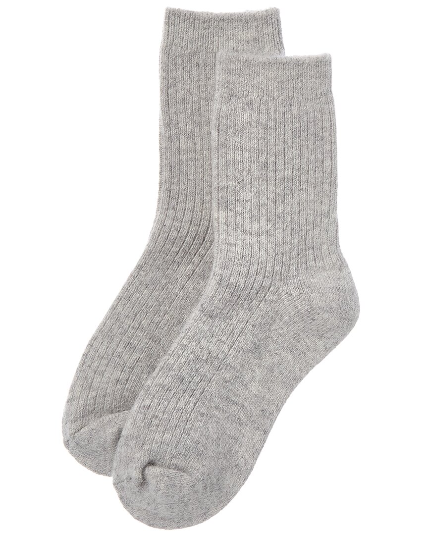 High Heel Jungle Cashmere-blend Cloud Socks In Gray