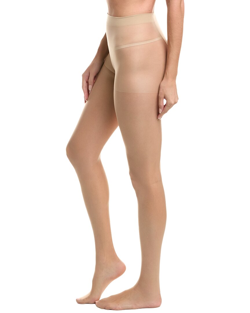 High Heel Jungle 2pk 15 Denier Silky Slimming Sheer Tights In Neutral