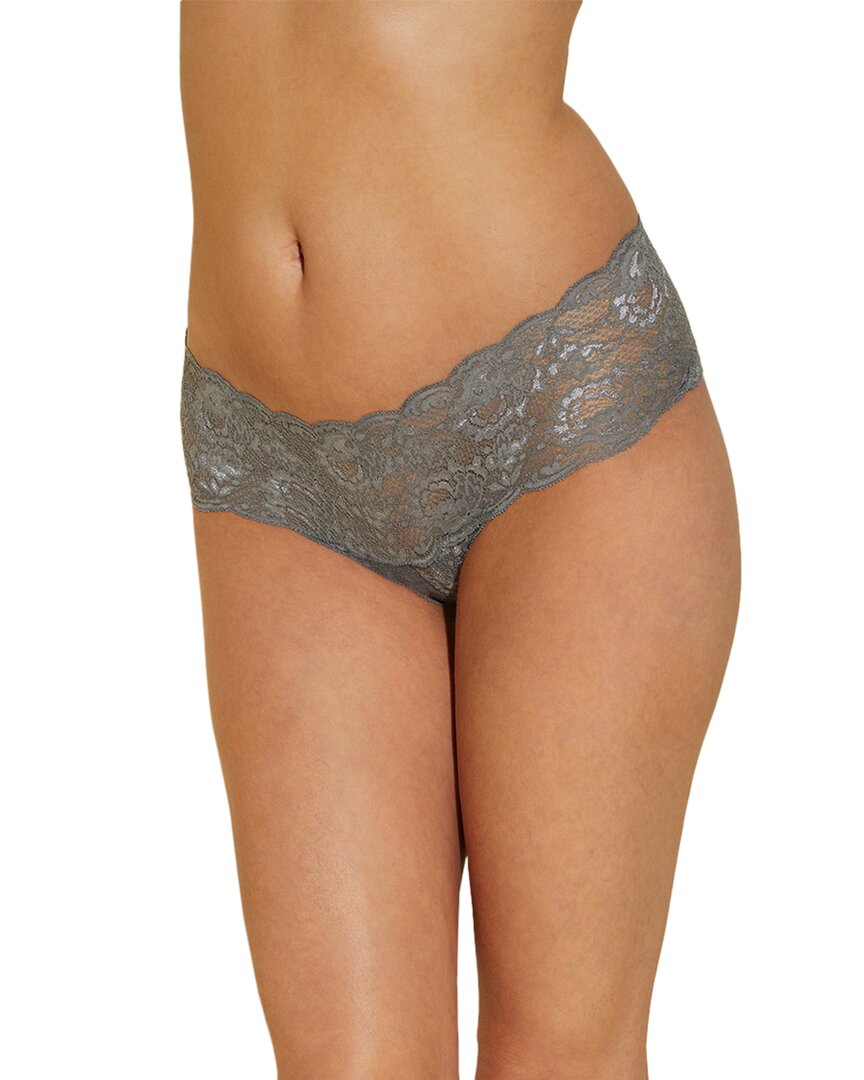 Cosabella Never Say Never Low-rise Hotpant In Gray