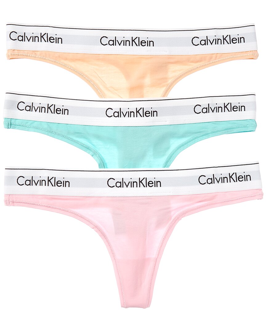 Calvin Klein 3pk Icon Thong In Multi