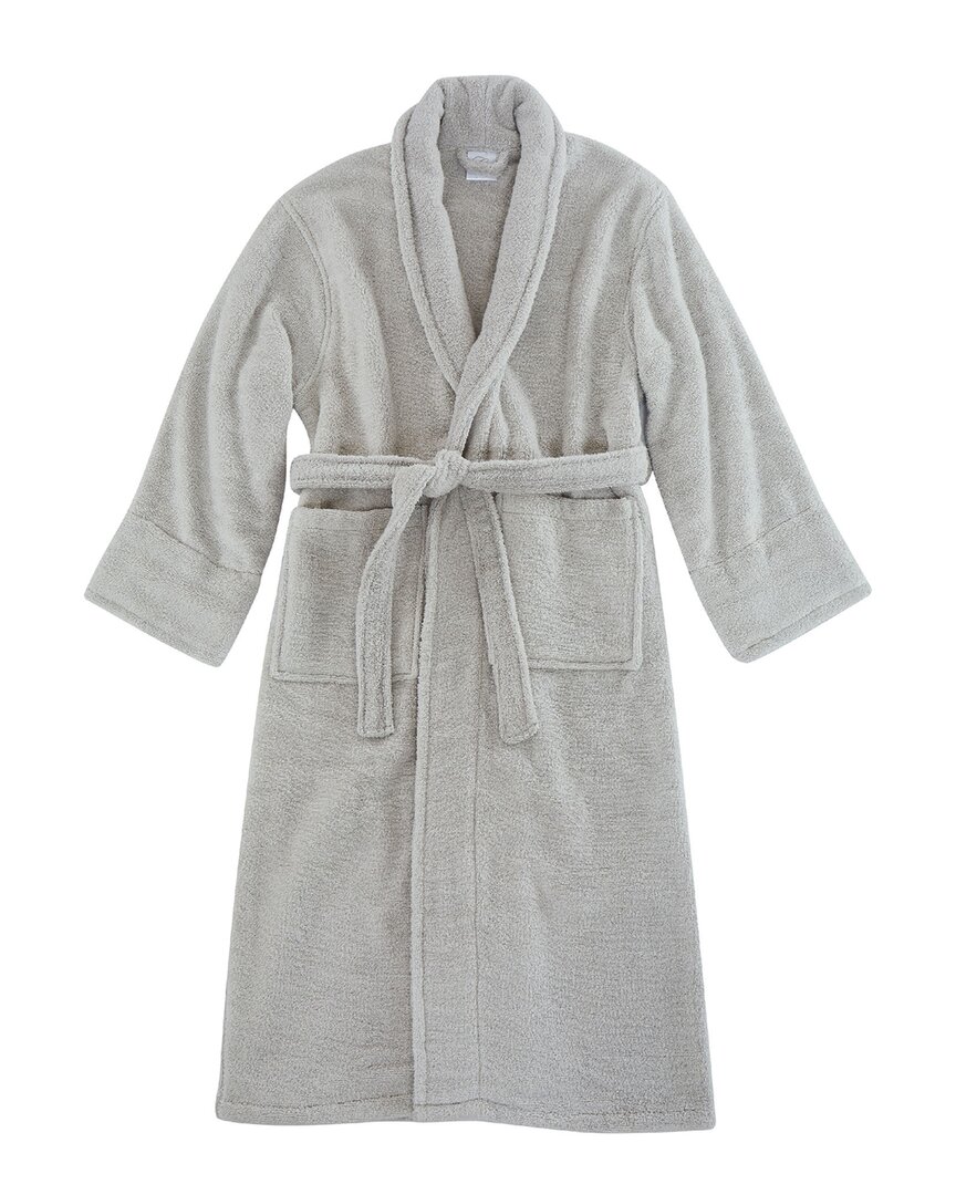Charisma Luxe Cotton Bath Robe In Grey