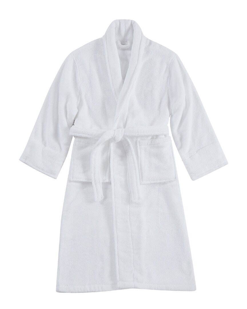Charisma Luxe Cotton Zero Twist Bath Robe In White