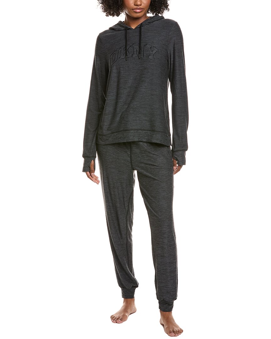 Dkny 2pc Hoodie & Jogger Set In Black