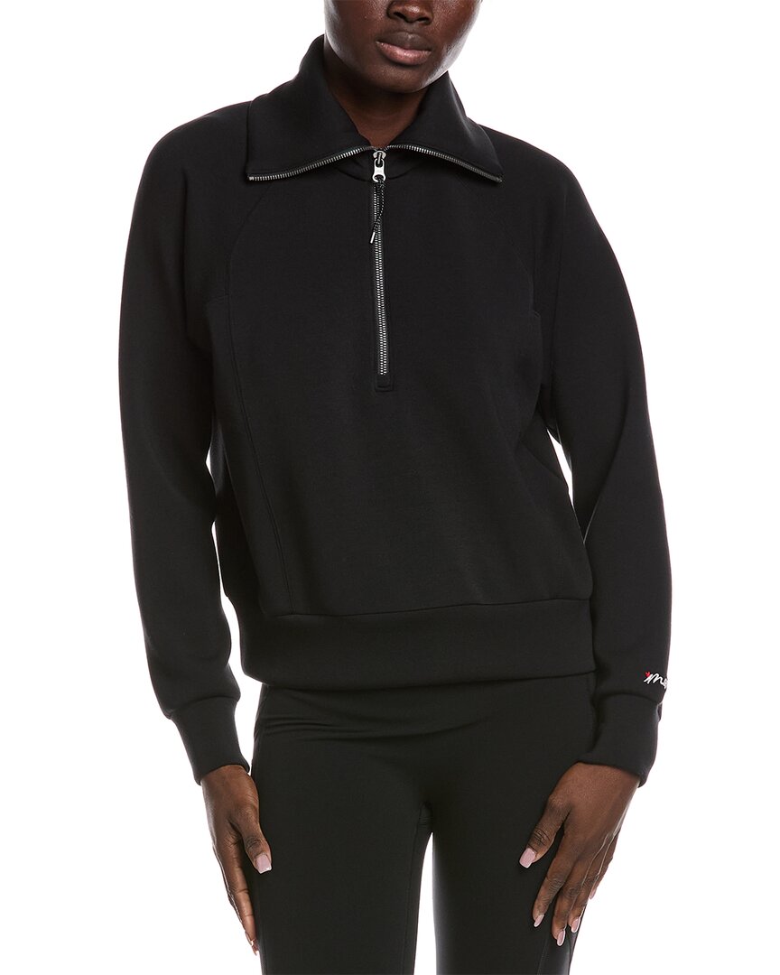 Spanx ®  Airessentials® 1/2-zip Pullover In Black