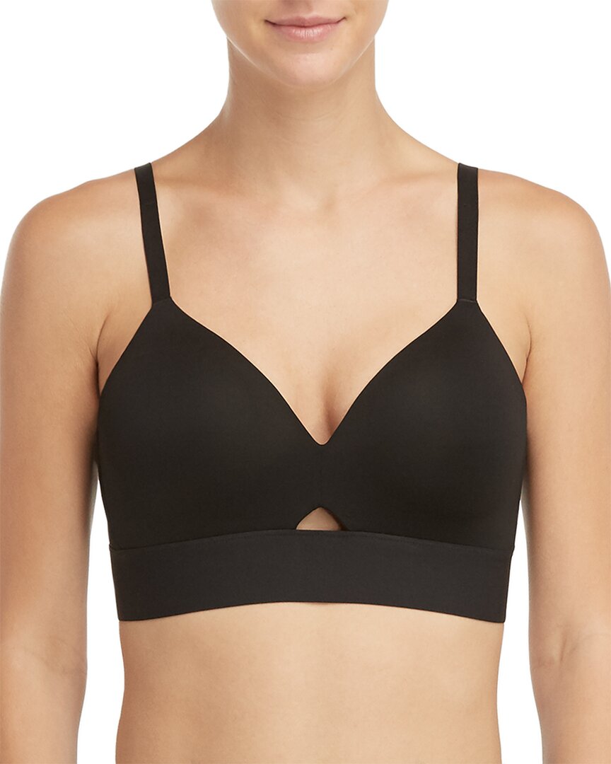 Spanx ® Mesh Panel Medium Impact Sports Bra In Black