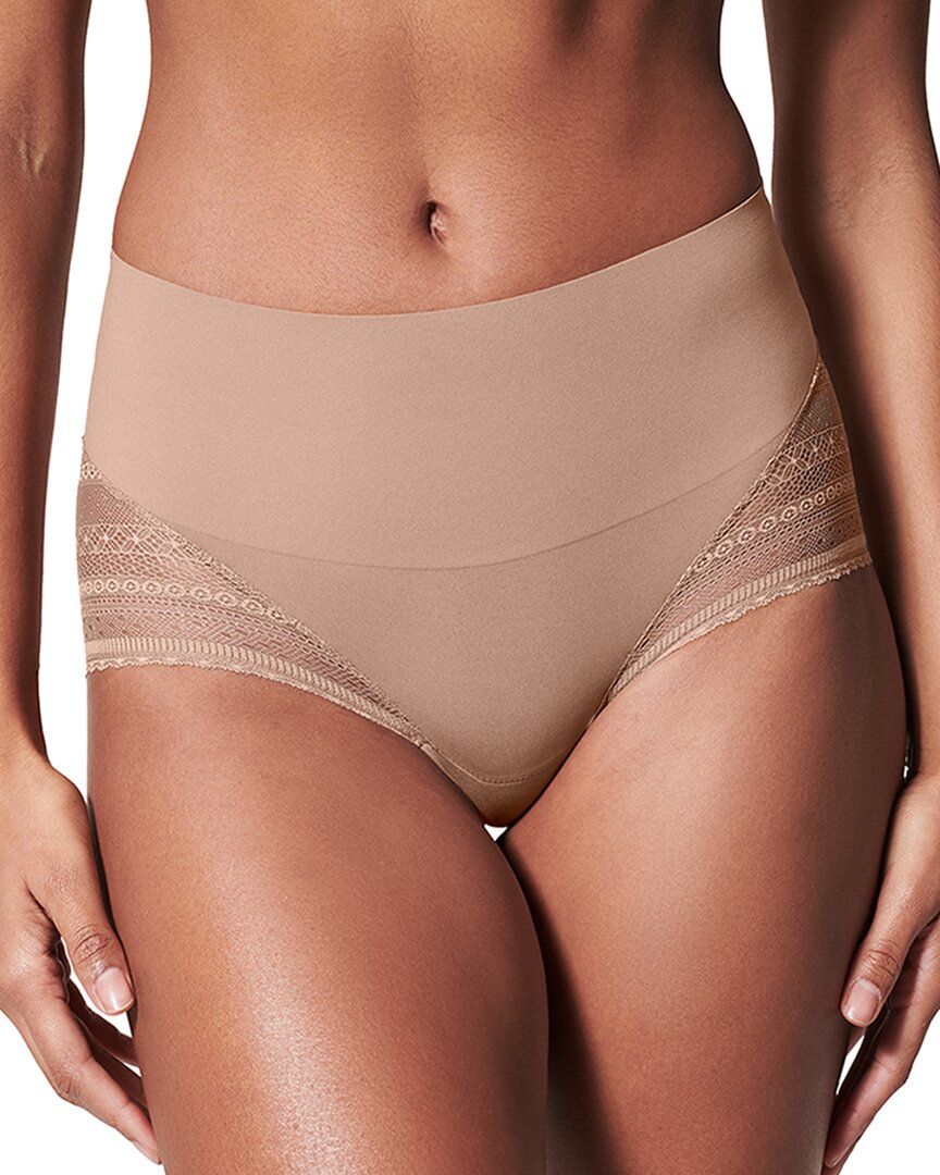 Spanx Undie-tectable Lace Hi-hipster Panties In Orange