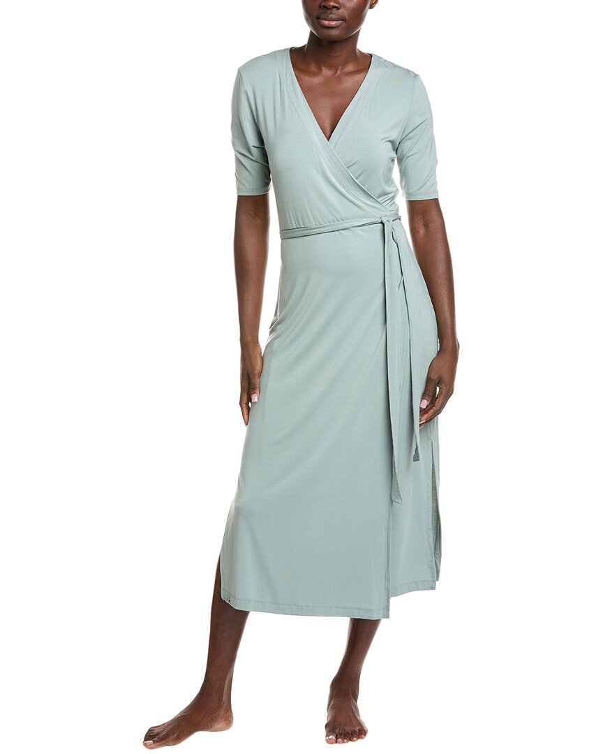 Barefoot Dreams Wrap Dress In Blue