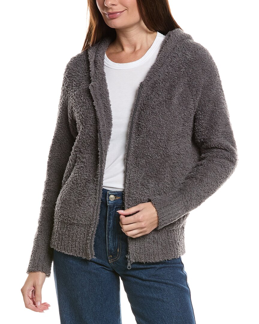 Barefoot Dreams Cozychic Relaxed Zip Up Hoodie In Gray