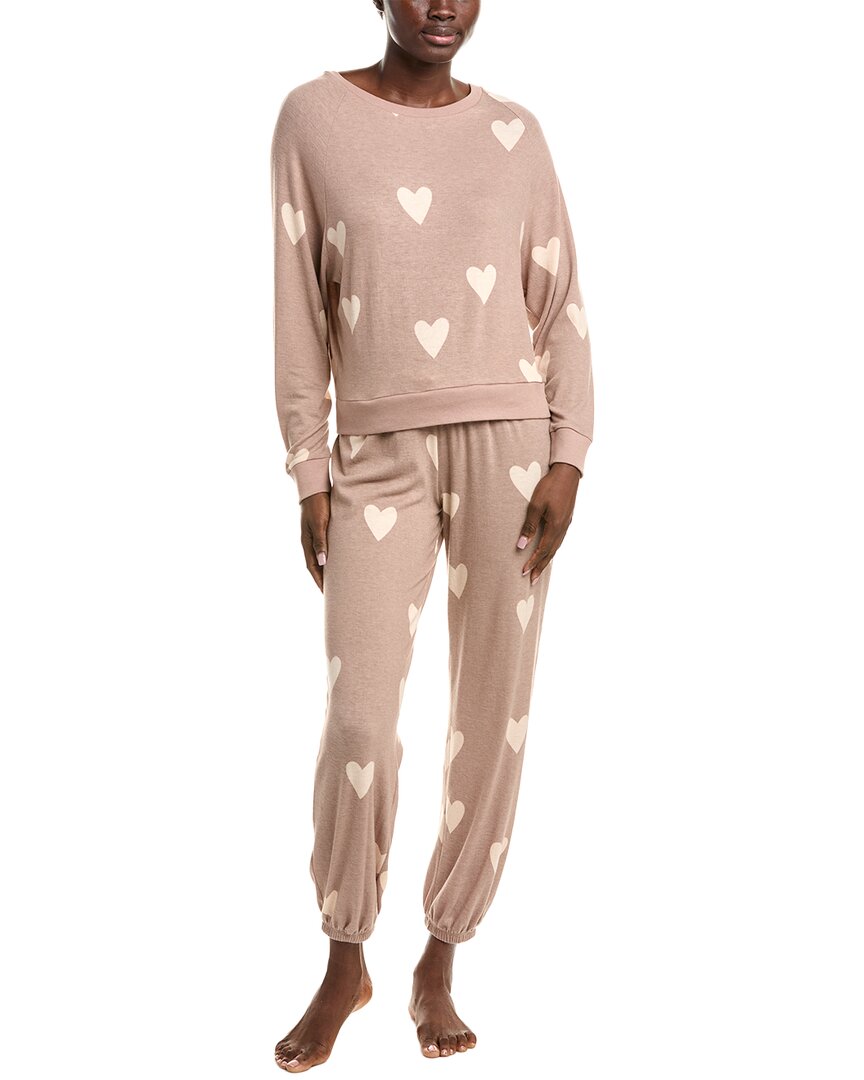 Honeydew 2pc Star Seeker Lounge Pant Set In Brown