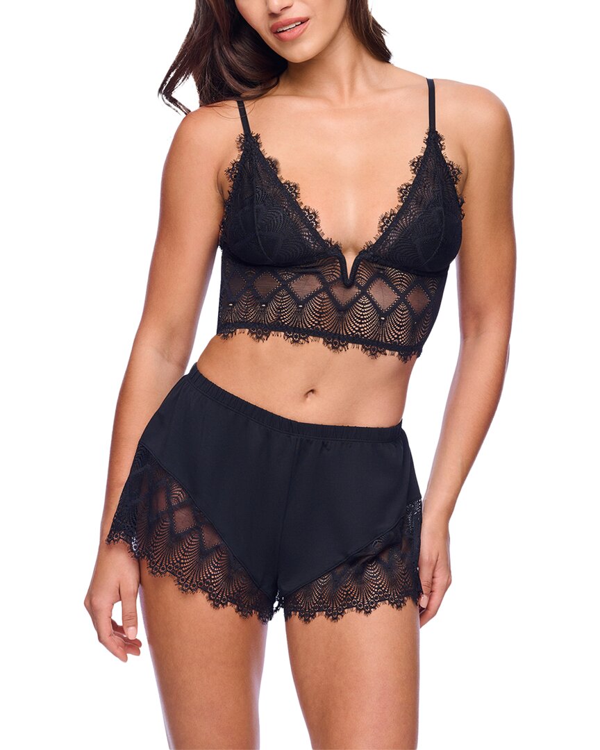 Cosabella Allure 2pc Sleep Cami Boxer Pl Set In Black