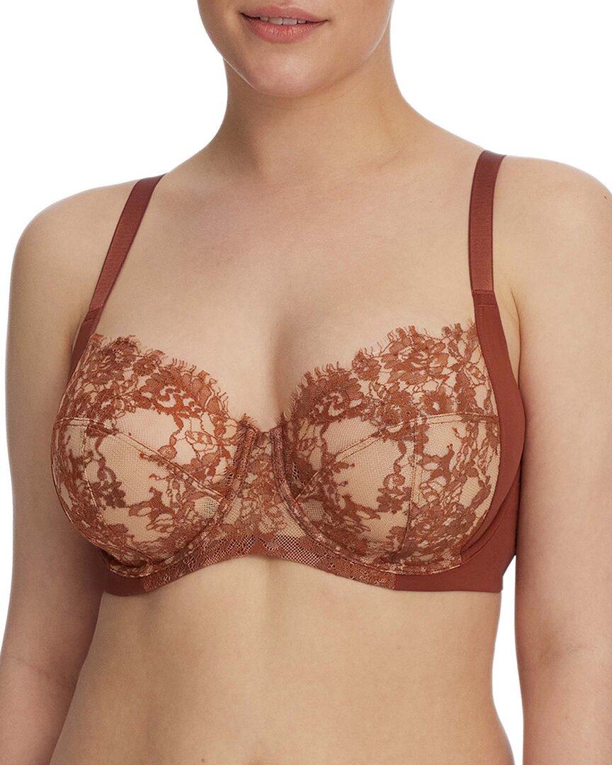Skarlett Blue Entice Underwire Full Coverage Bra In Brown