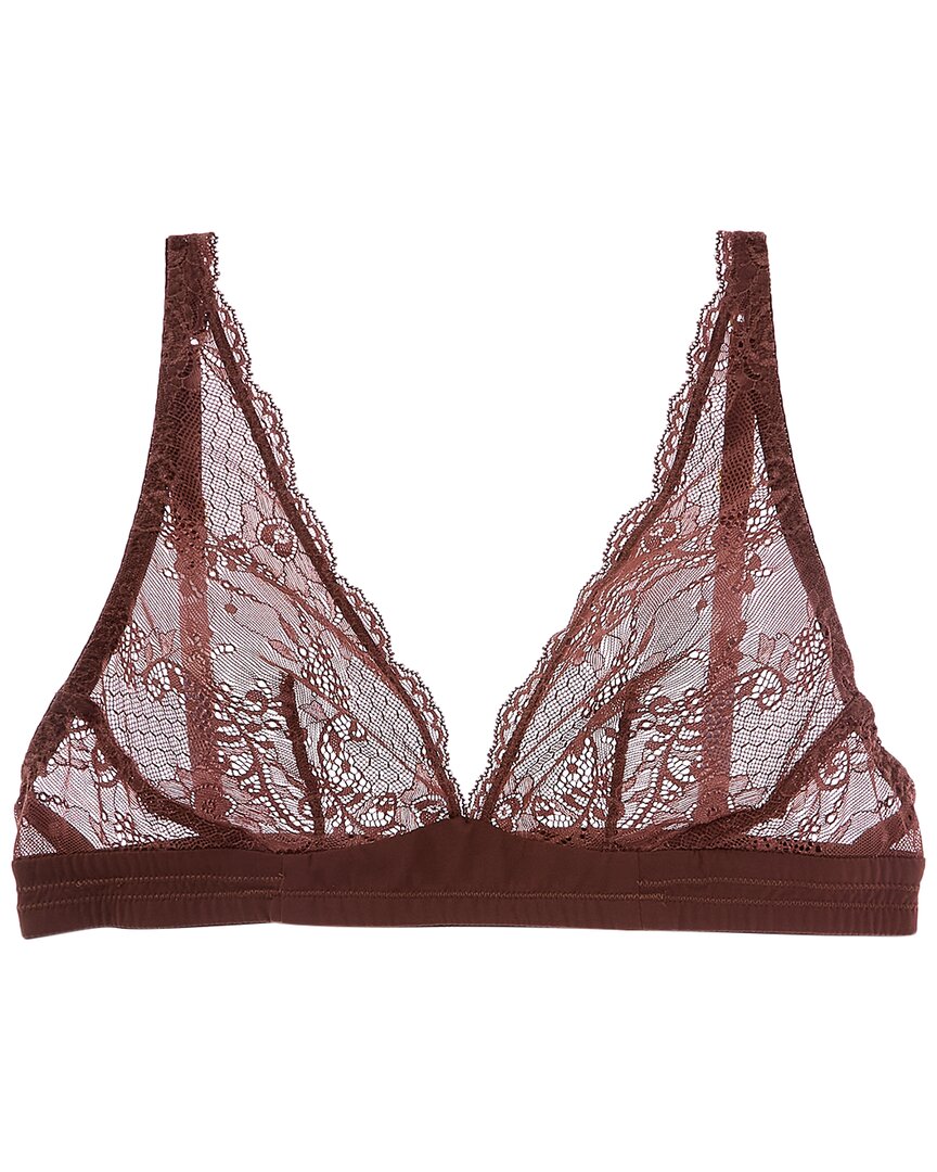 Journelle Sapna Plunge Bralette In Brown