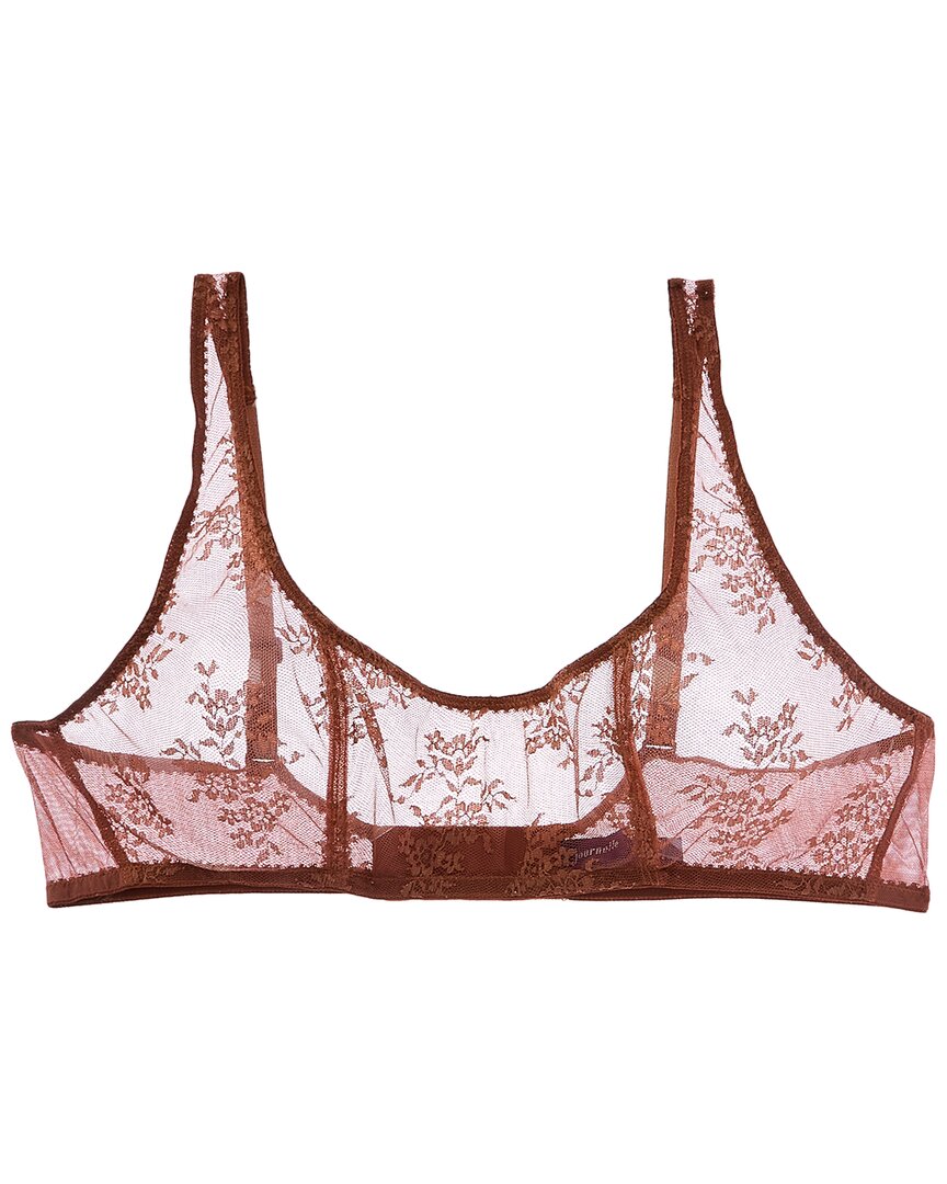 Journelle Romy Scoop Bralette In Brown