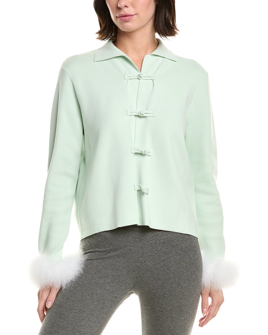 Sleeper Crane Cardigan In Green