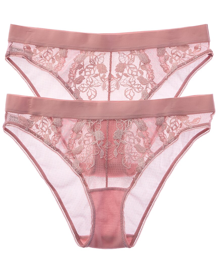 Wacoal B.tempt'd By  2pk Opening Act Cheeky In Pink