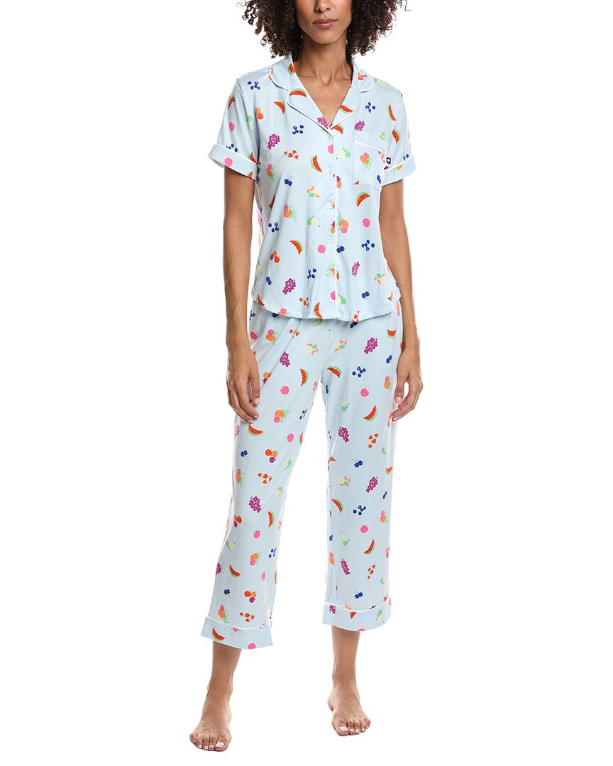 Kate Spade New York 2pc Crop Top & Pant Pajama Set In Multi