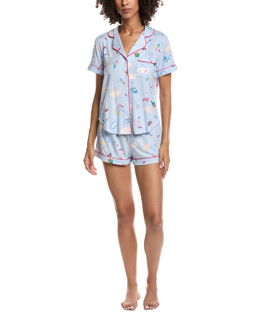 Kate Spade New York 2pc Top & Short Pajama Set In Multi