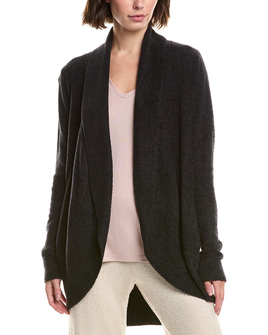Barefoot Dreams Cozychic Lite Circle Cardigan In Black